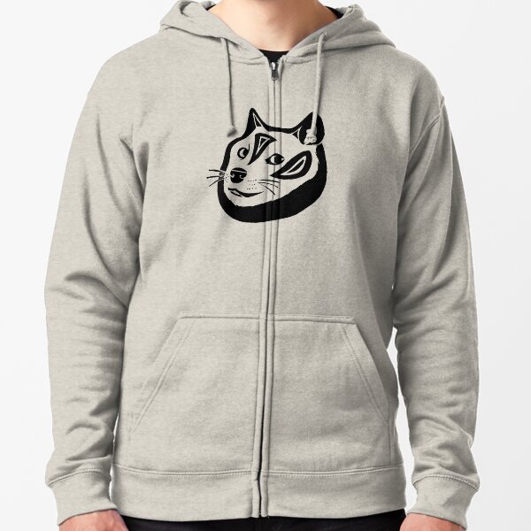 Tribalish Doge Zipped Hoodie