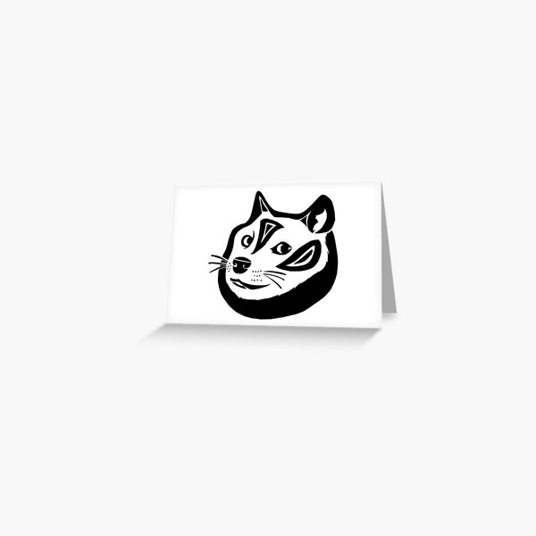 Tribalish Doge Greeting Card