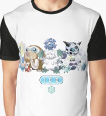 Ice-Type Pokemon Graphic T-Shirt