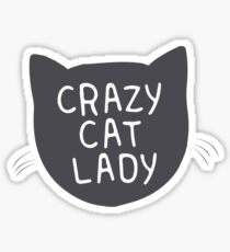 Crazy Cat Lady. Sticker