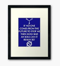 Nerd Time Travel Framed Print