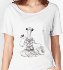 Tall-taled tourist travelling sea monster Women's Relaxed Fit T-Shirt