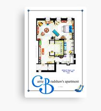 Carrie Bradshaws apartment as a Poster (TV version) Canvas Print
