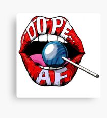 Dope Lips Canvas Print