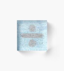Ed Sheeran Divide Acrylic Block