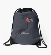 Palm Cockatoo Drawstring Bag