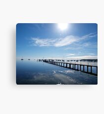 Blue on Blue Canvas Print