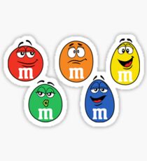 M&M's multi color Sticker