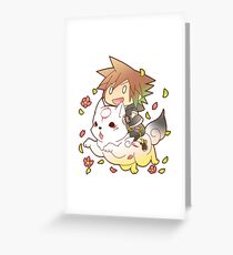Chibi Sora & Okami of KH Greeting Card