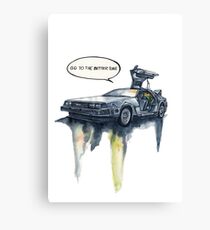 DMC - back to the future Canvas Print