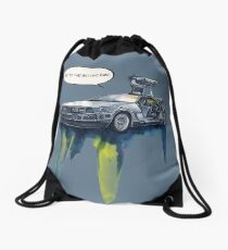 DMC - back to the future Drawstring Bag