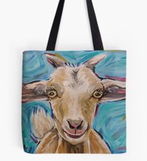 Goat Art, Buttercup the Goat Tote Bag