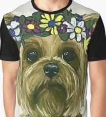 Cute Yorkie Art Graphic T-Shirt