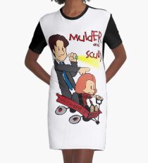 Mulder and Scully Graphic T-Shirt Dress