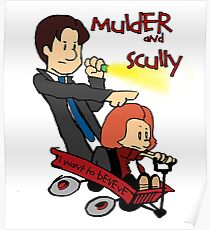 Mulder und Scully Poster