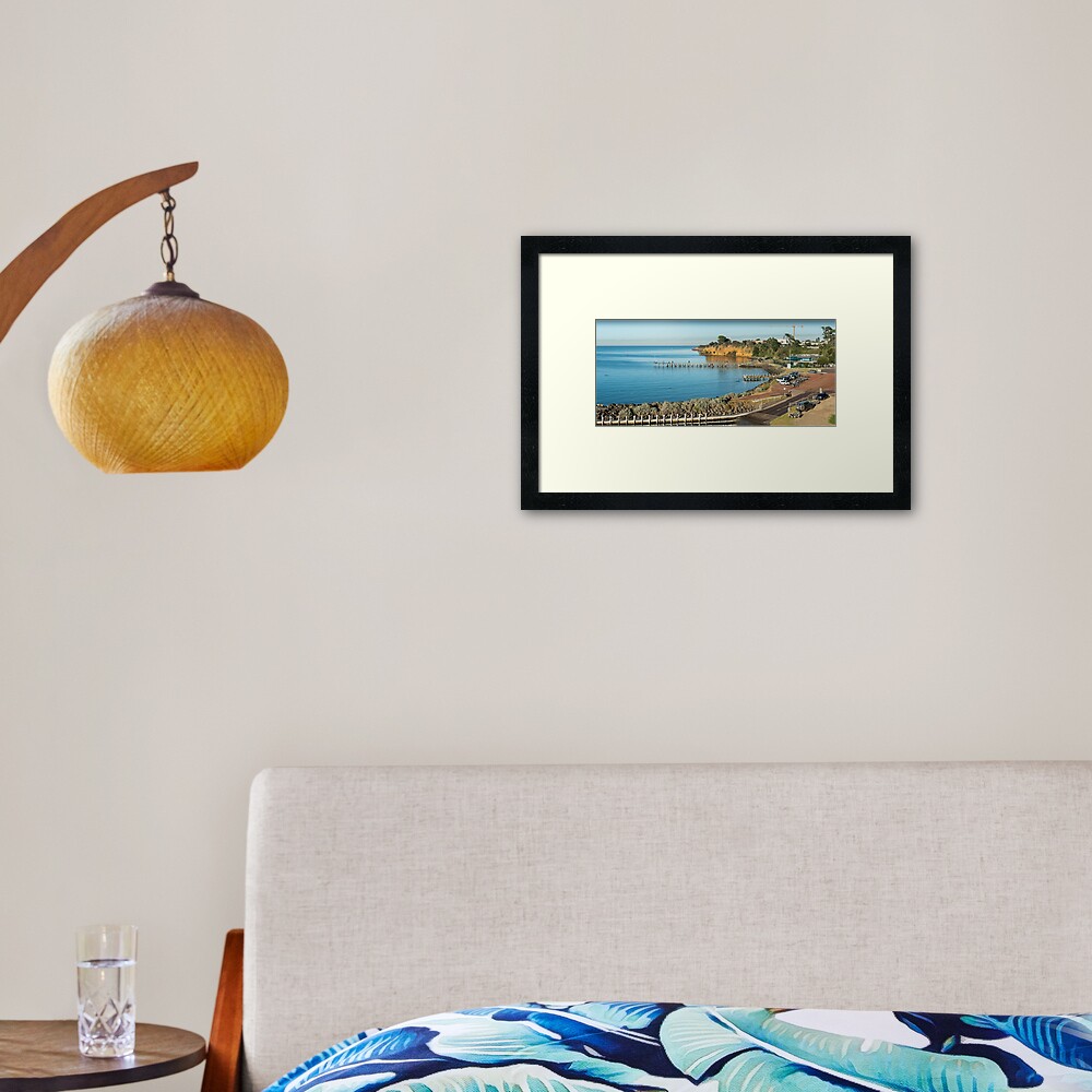 Beaumaris Bay Panorama 2 Framed Art Print