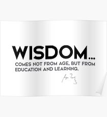 wisdom: education and learning - anton chekhov Poster