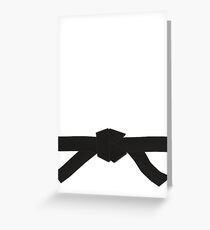 Judo Black Belt Greeting Card