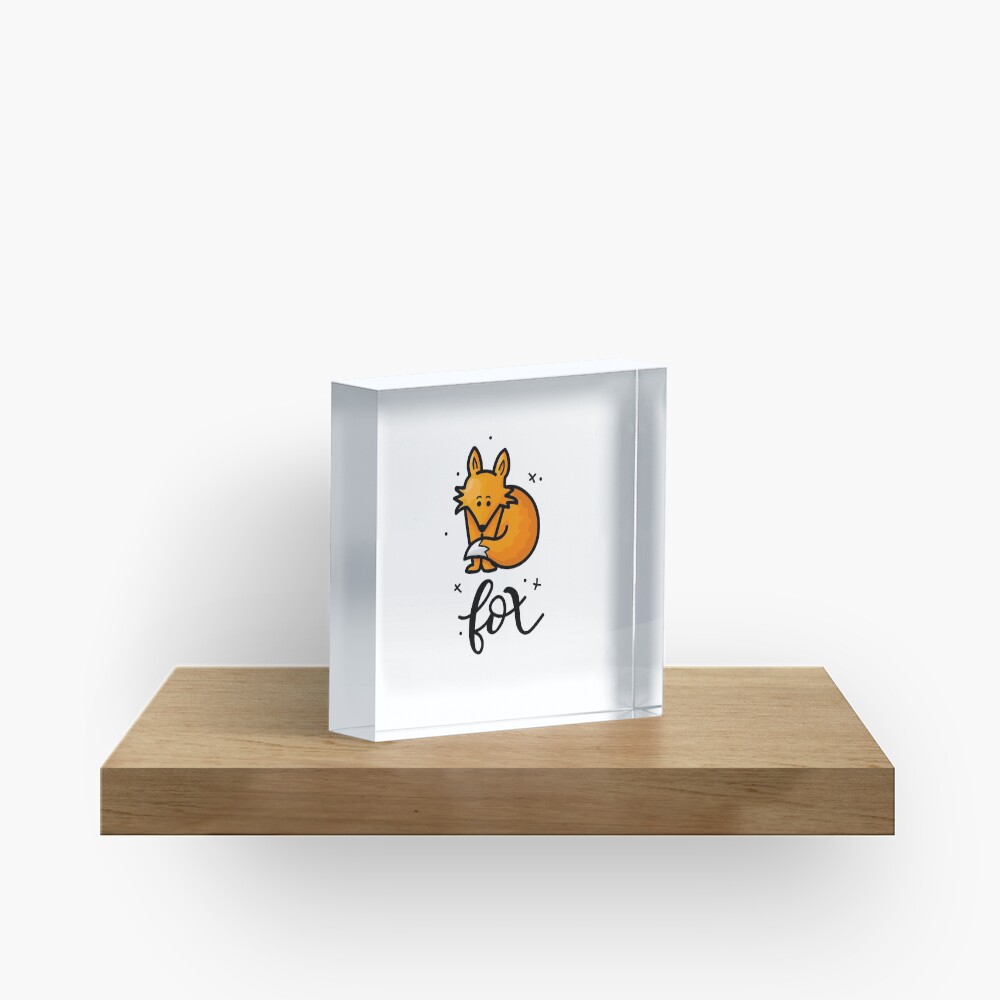 Fox Acrylic Block