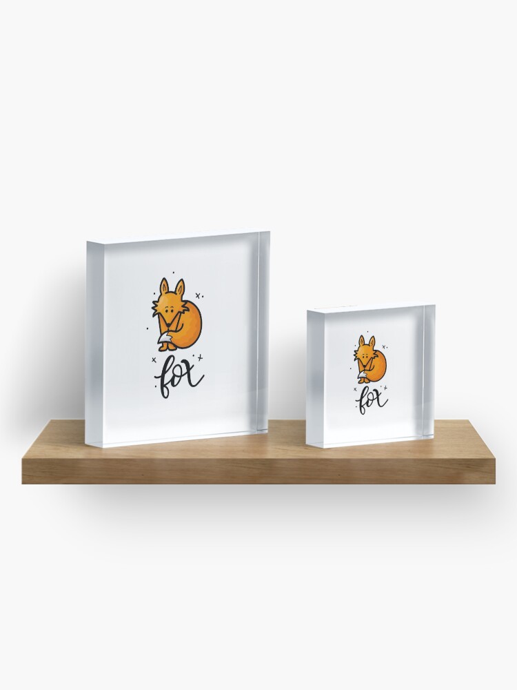 Alternate view of Fox Acrylic Block