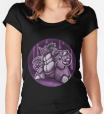 Nidoking badge Women's Fitted Scoop T-Shirt