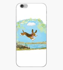 Happy Basset hound dog iPhone Case