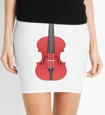 Violin Red Mini Skirt