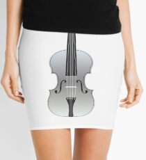 Violin Silver Mini Skirt