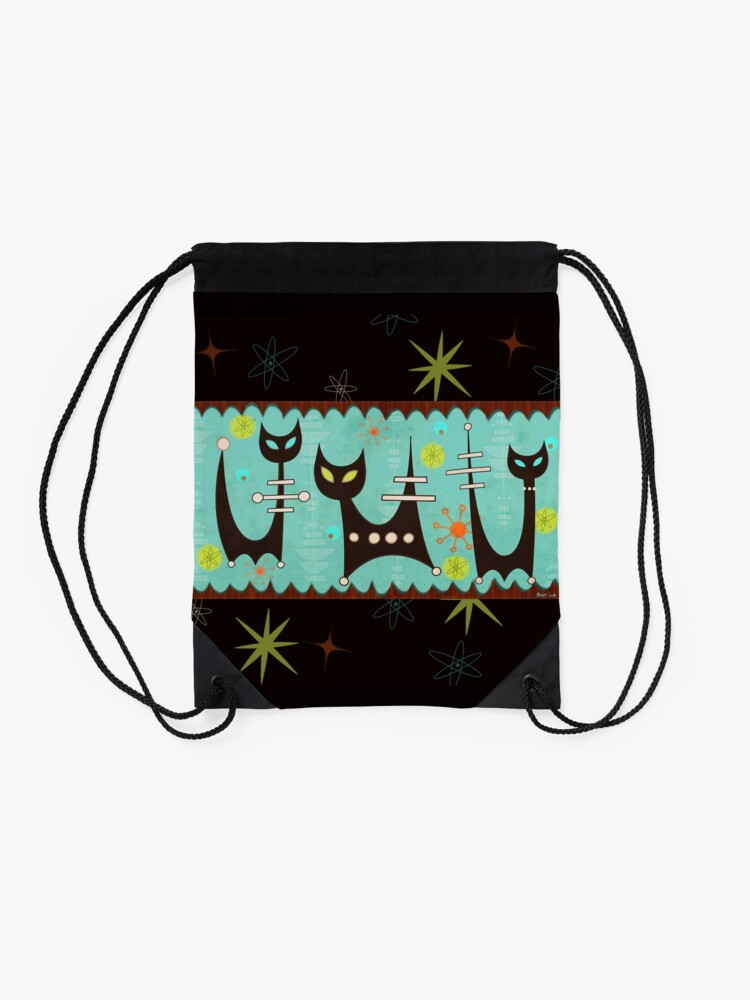 Alternate view of Atomic Cats Drawstring Bag