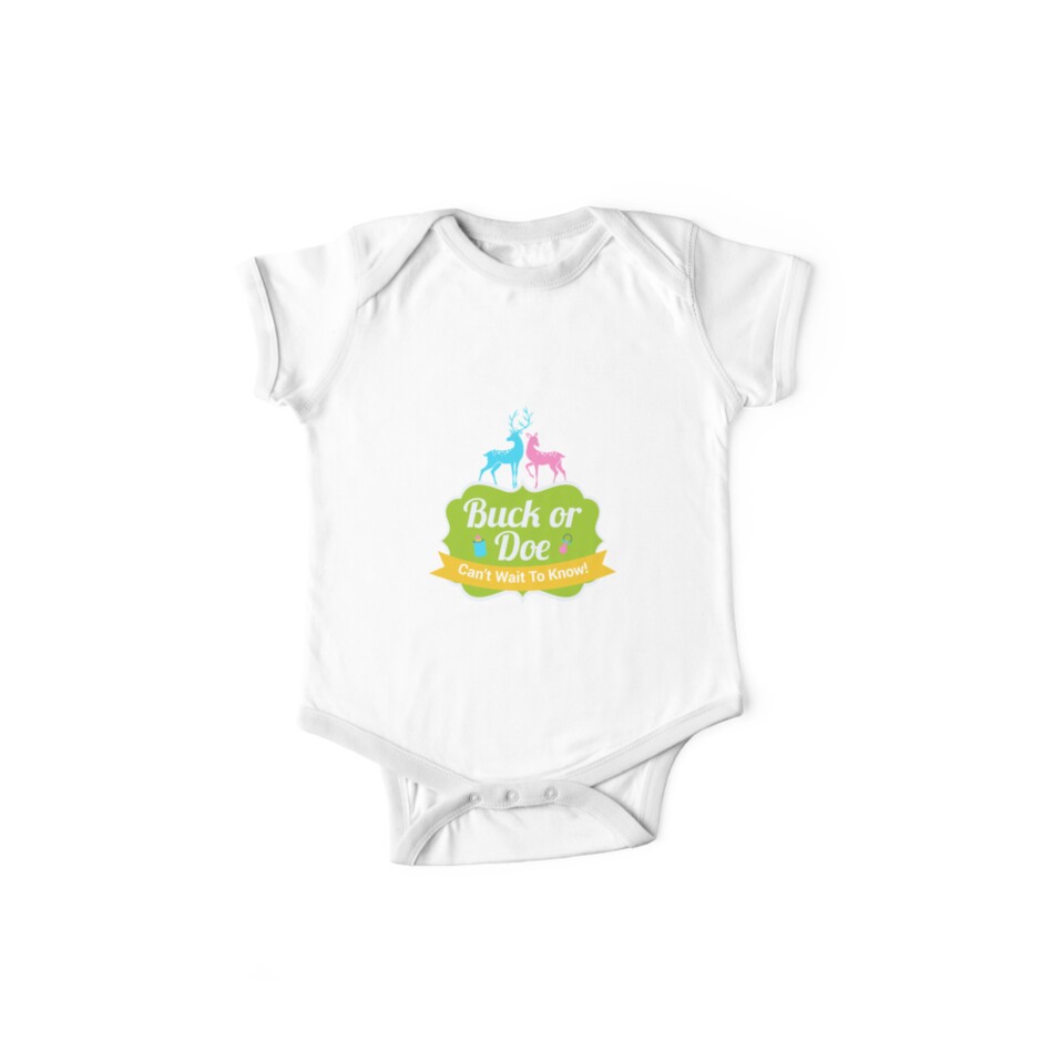 Buck Or Doe Cant Wait To Know Gender Reveal Shirts Pregnant