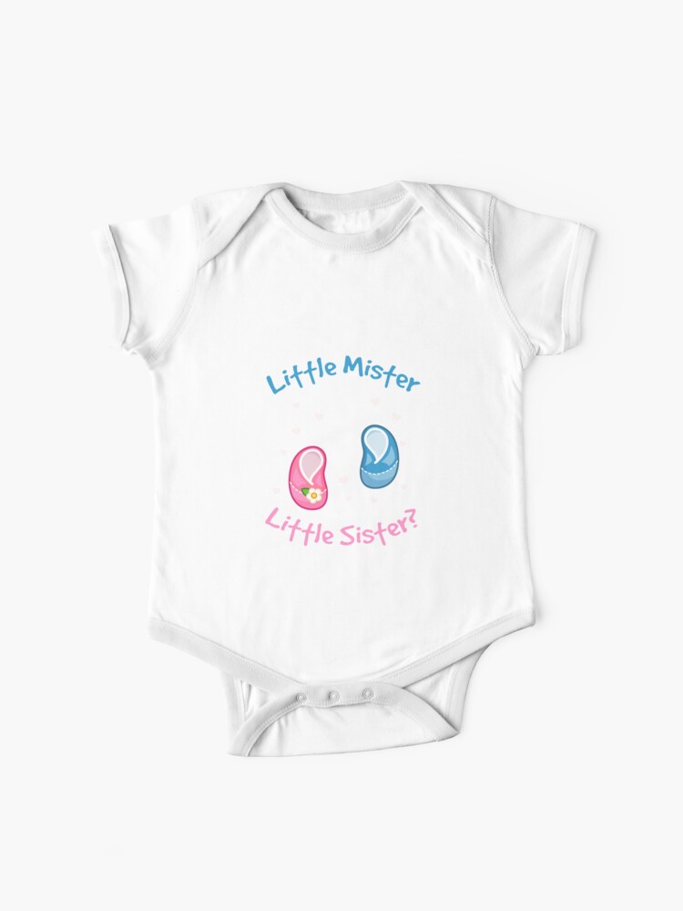 Little Mister Or Little Sister Gender Reveal Shirts Pregnant