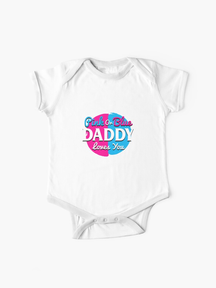 Pink Or Blue Daddy Loves You Gender Reveal Shirts Pregnant Pink Or Blue Daddy Loves You Gender Reveal Shirts Pregnant