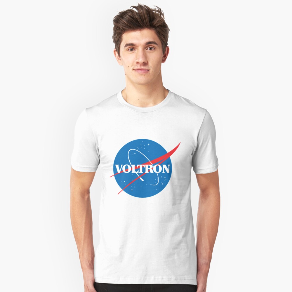 NASA (aber es ist voltron) Slim Fit T-Shirt