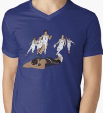 Michigan-Spiel-Sieger-Feier T-Shirt mit V-Ausschnitt für Männer
