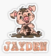 Jayden Piggy Sticker