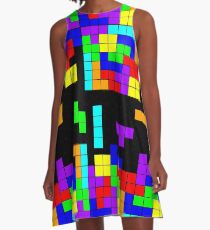 Tetris Making Tetris Fall A-Line Dress