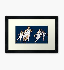 Michigan Spiel Gewinner Feier Original Gerahmtes Wandbild