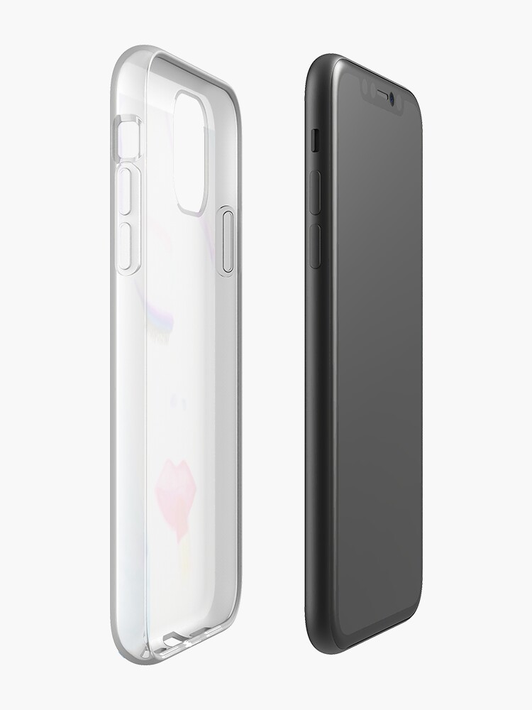 Coque iPhone « Lèvres mystérieuses », par mrslalitea