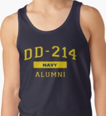 U.S. Navy DD-214 Alumni T-Shirt Distressed Insignia Tank Top