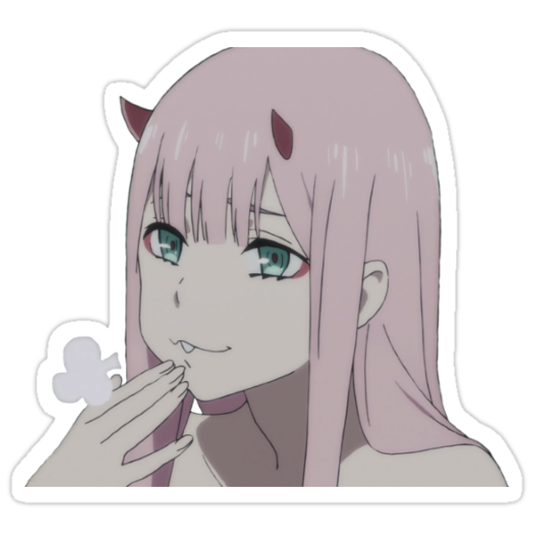 Zero Two Sticker - Darling in the FranXX Stickers by