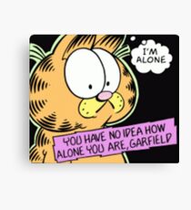 Lienzo Garfield está solo