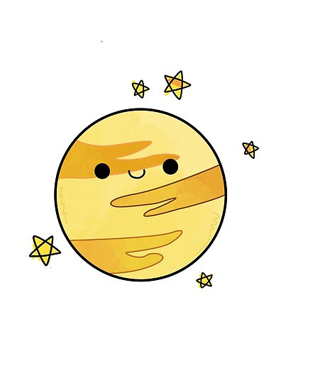 "Happy Cute Planet Jupiter" Posters by StickersAndStuff | Redbubble