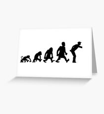 pétanque jeu de boules darwin evolution Greeting Card