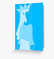 blue monarch Greeting Card