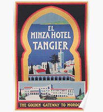 Tangier Hotel Vintage Poster Poster
