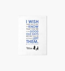 The Office Finale -- Andy Art Board