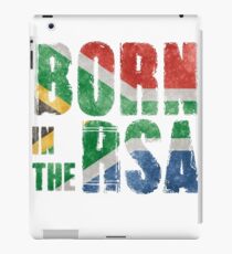 Born in the RSA - funny artwork for South African expats iPad Case/Skin