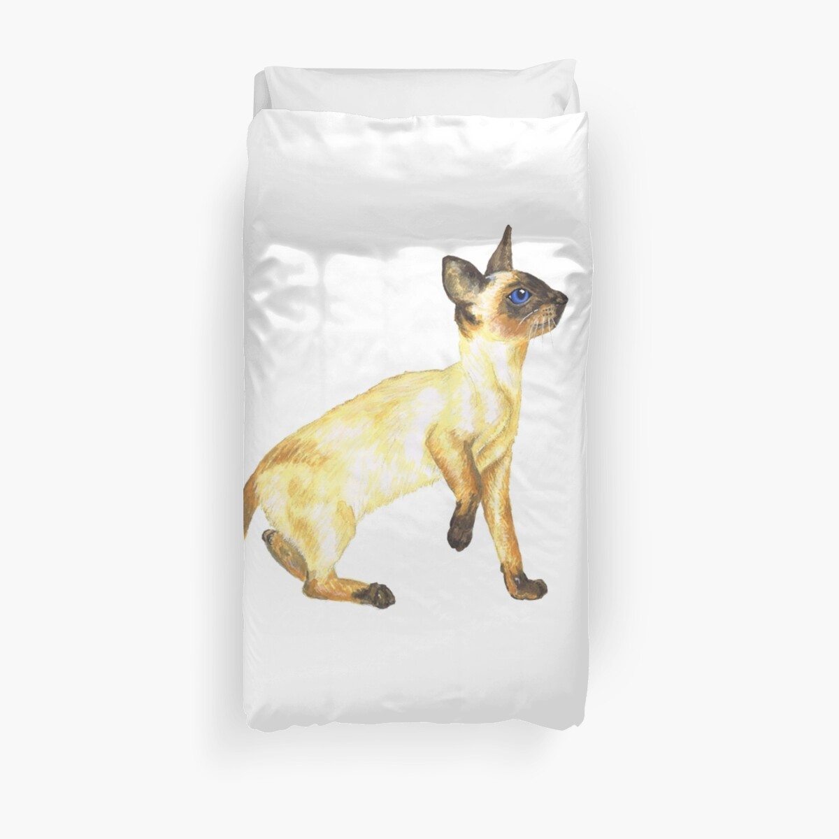 Siamese Kitten Duvet Covers By Mindgoop Redbubble