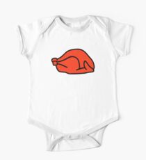 Body de manga corta para bebé Roast turkey