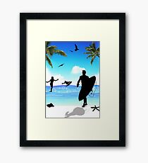 surf Framed Print